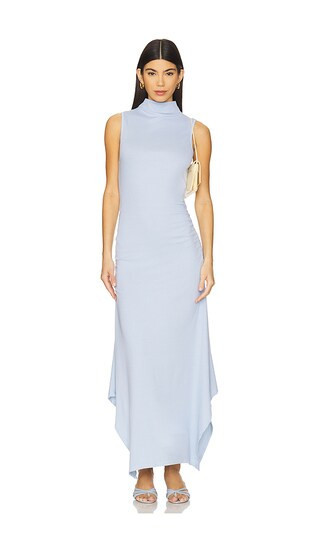 Michael Stars Nicola Midi Dress in Baby Blue. - size M | Revolve Clothing (Global)