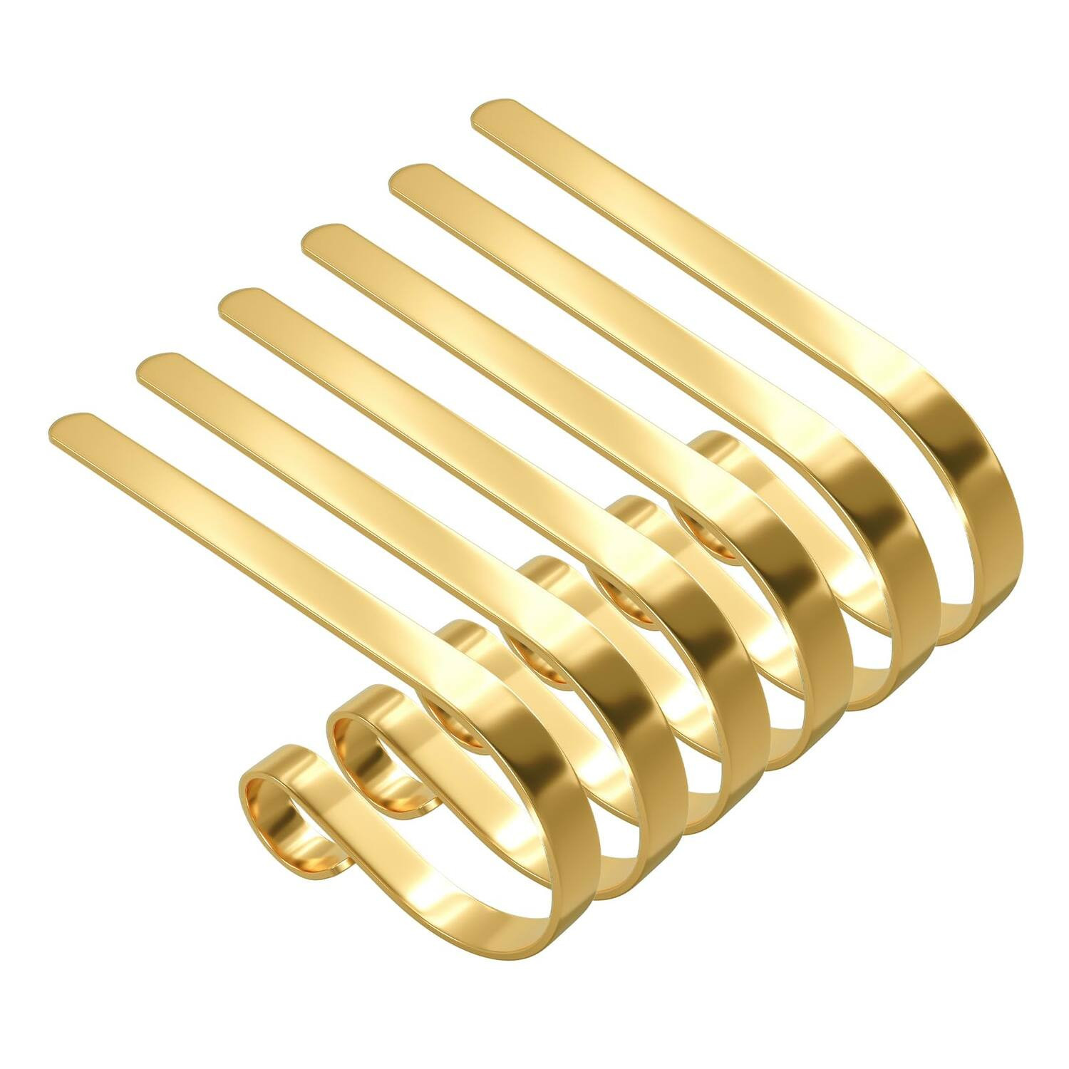 Paradigms Interiors - Christmas Stocking Holders Mantel Hanger Decoration Supplies - Gold-6 | Best Buy U.S.