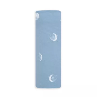 aden + anais® Moons Comfort Knit Swaddle Blanket in Blue | buybuy BABY