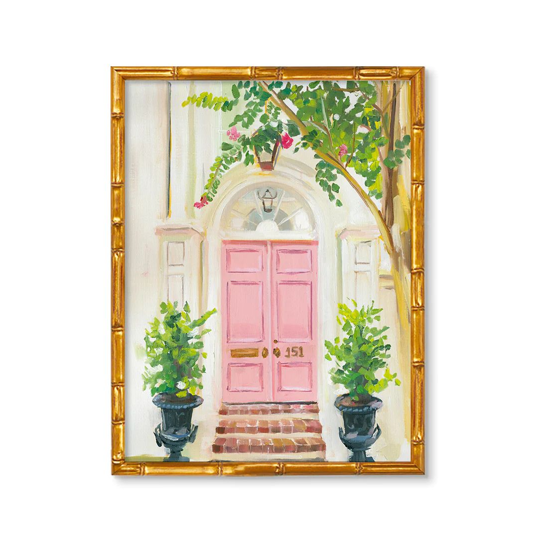 Pink Door by Jenny Westenhofer Painted Art Prints | Urban Garden Prints