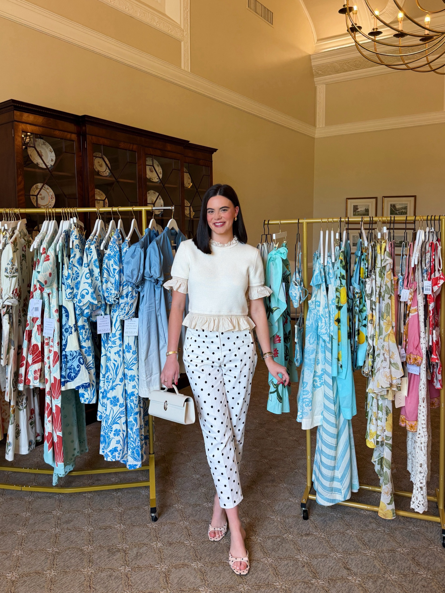 My little afternoon lunch for the Mestiza trunk show! My full look is Zara! 