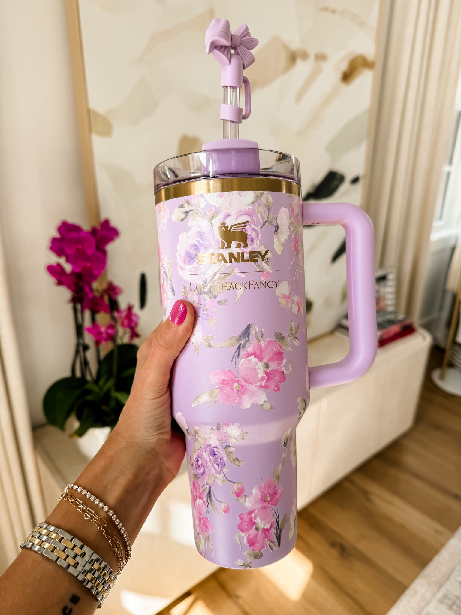 The Stanley & Love Shack Fancy collab drops today at 12:00 ET! This purple one! 😍

Loverly Grey, Stanley, Love Shack Fancy, tumbler, water bottle 

#LTKFindsUnder100