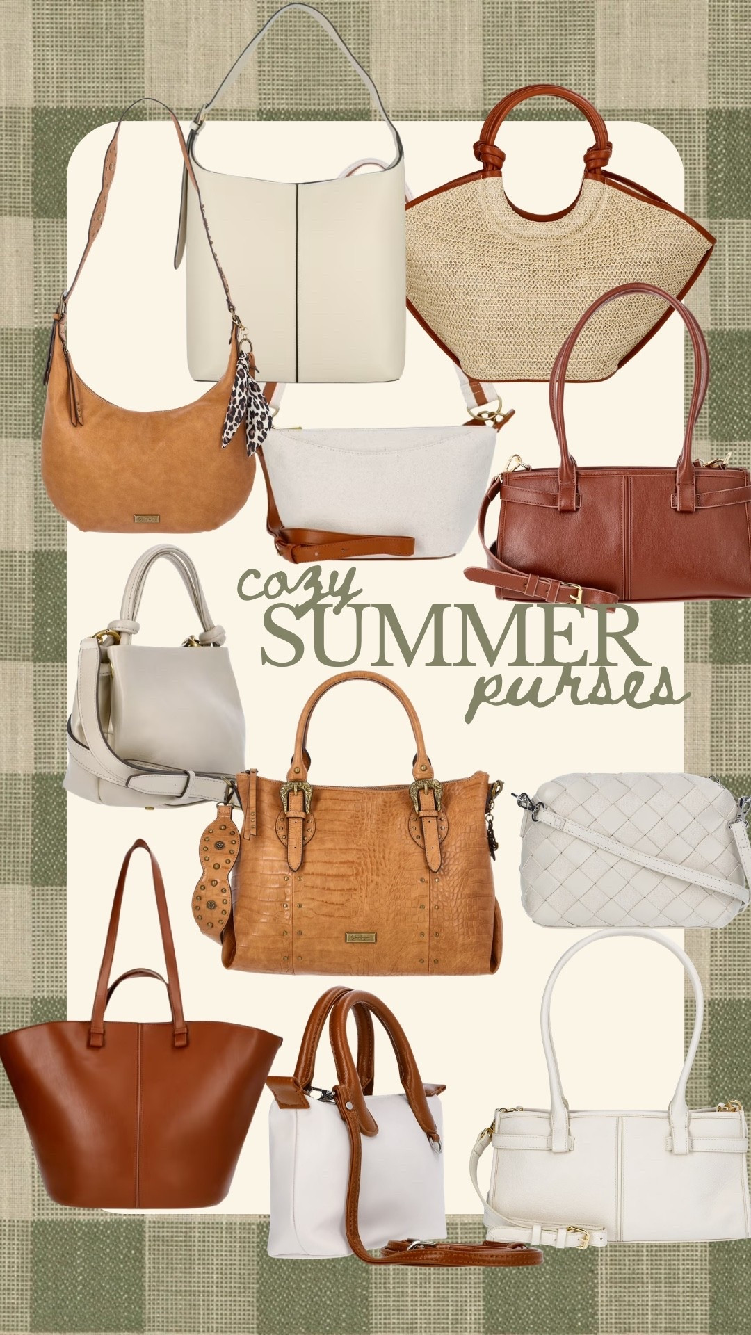 Cozy summer purses all from Walmart!