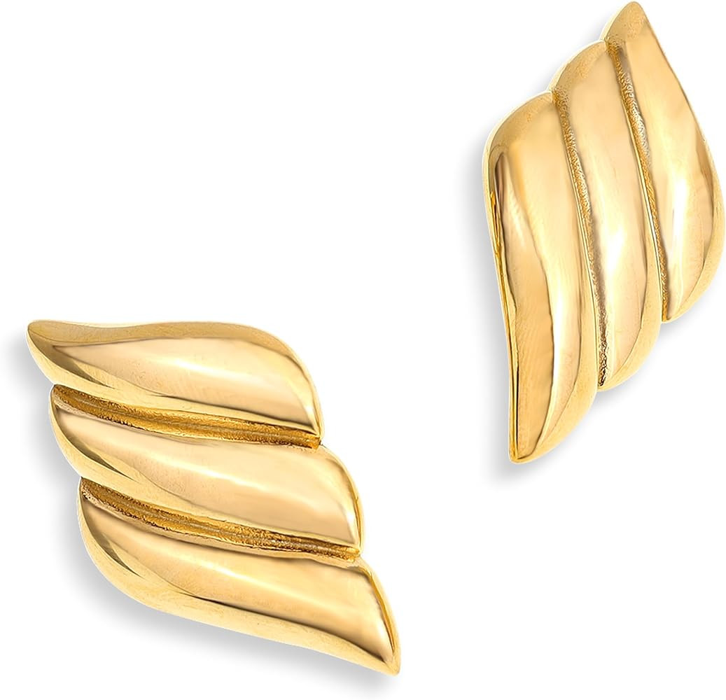 JeanBeau Gold Statement Geometric Dangle Drop Earrings for Women Girls Chunky Trendy Knot Stud Lo... | Amazon (US)