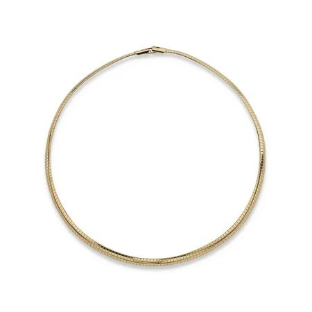 Omega Link Choker Necklace in Yellow Goldtone 16 | Walmart (US)