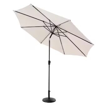 Nuu Garden 10 ft Round Beige Patio Umbrella with Aluminum Frame - Commercial/Residential Grade, W... | Lowe's