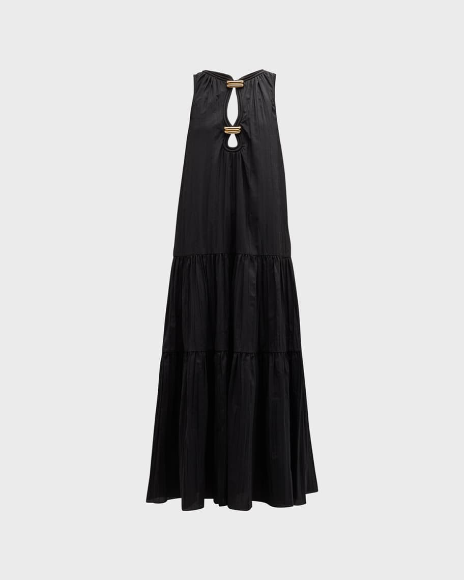 Acler Conara Cut-Out Tiered Maxi Dress | Neiman Marcus
