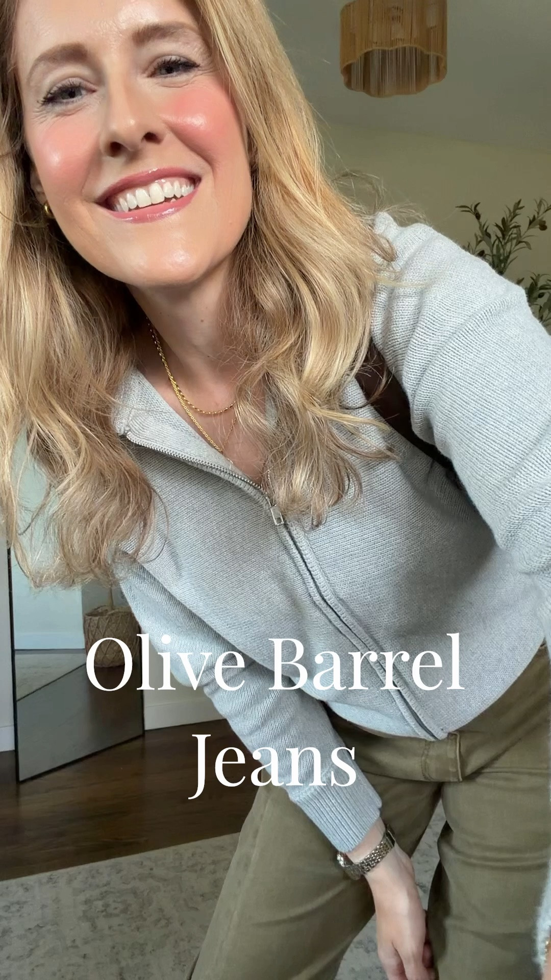 Here’s a try on of the olive barrel jeans, I’m wearing a size 6, and found them to be roomy and relaxed. Size small in this hoodie sweater. #walmartfashion

#LTKOver40 #LTKootd #LTKmomlife