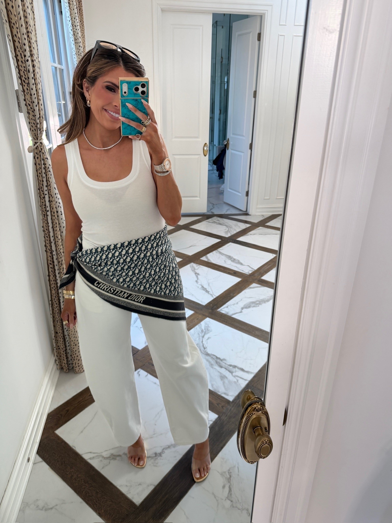 Wearing a small in the tank and US 6 in jeans! 

Zara fashion, Zara finds, Amazon finds, Hermes, Bottega, White jeans, High waisted jeans, White tank top, Summer outfits, Vacation outfits, Head scarfs, Silk scarfs, Emily Gemma

#LTKootd #LTKSeasonal #LTKdayinmylife