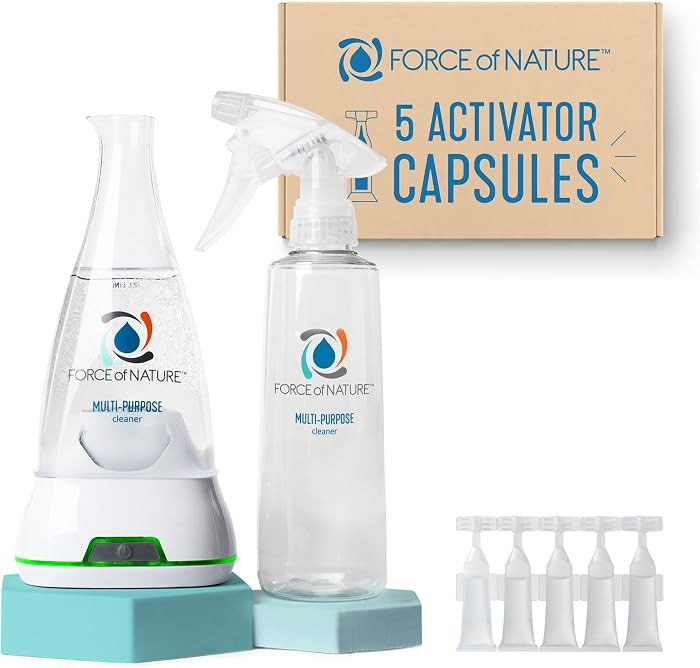Force of Nature Cleaner & Disinfectant Appliance Starter Kit - 5 Refills | Amazon (US)