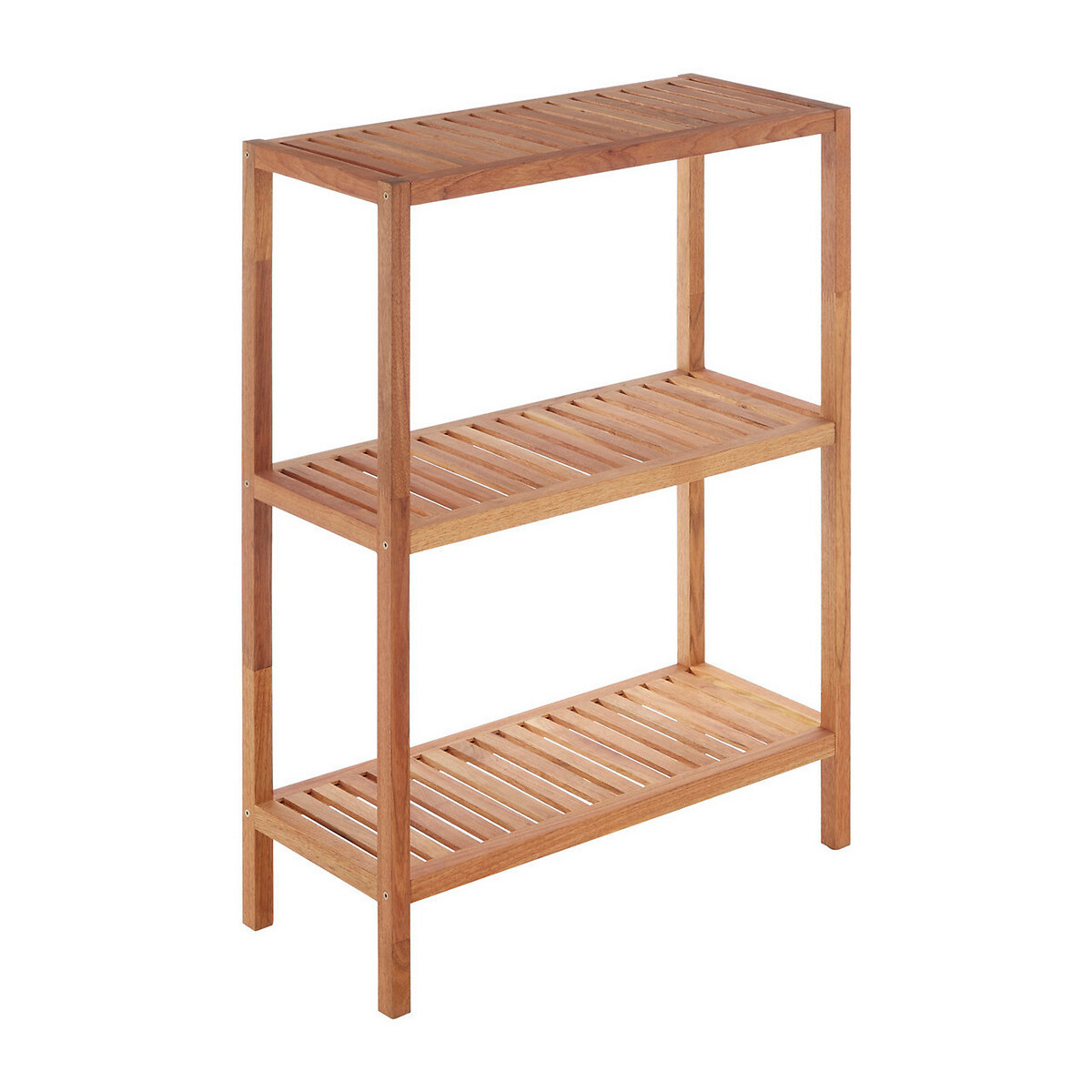 3-Tier Bathroom Shelf Unit in Walnut Wood | La Redoute (UK)