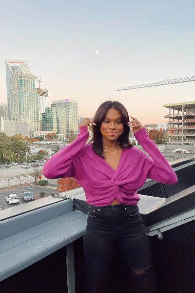 Got Me Twisted Sweater | Vestique