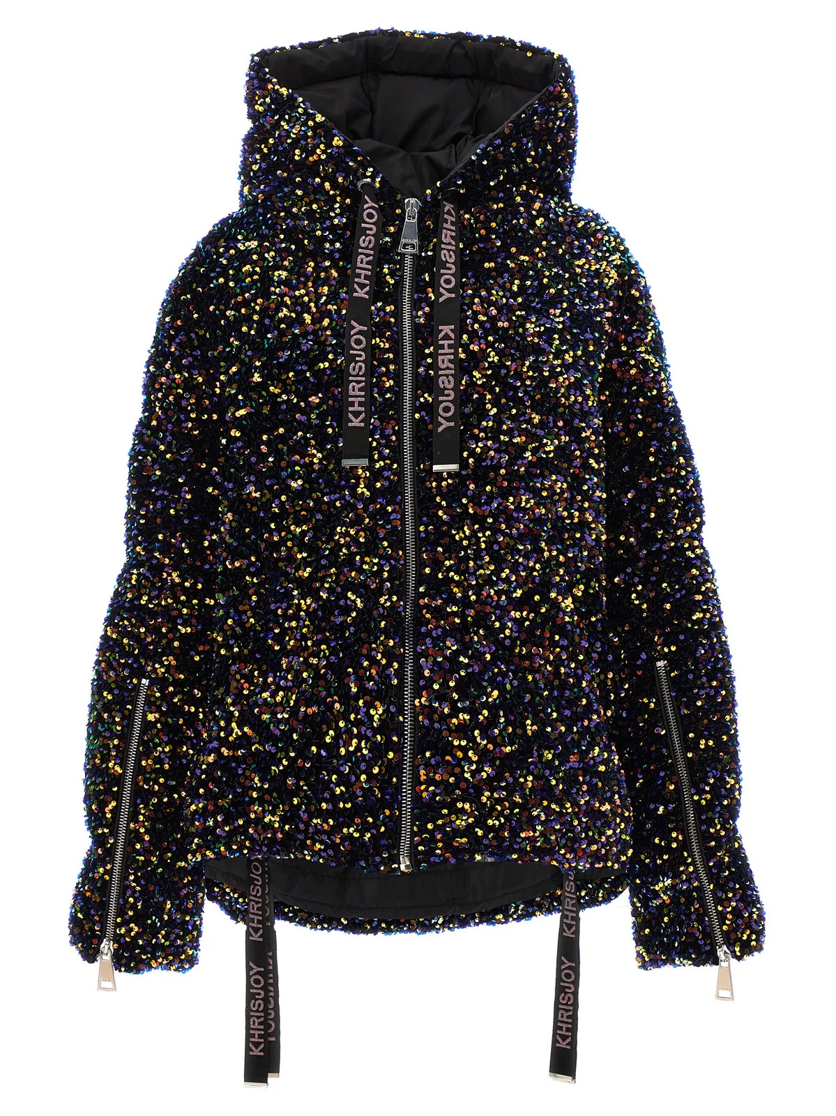 Khrisjoy Night Sequinned Quilted Jacket | Cettire Global