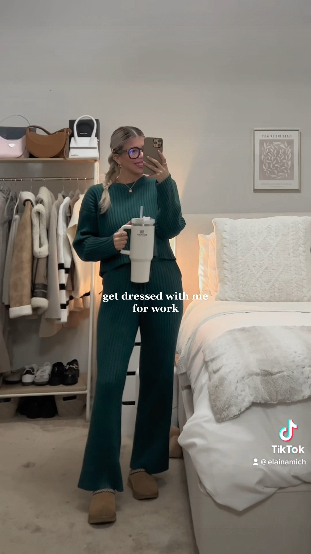 cozy work from home outfit 🤍