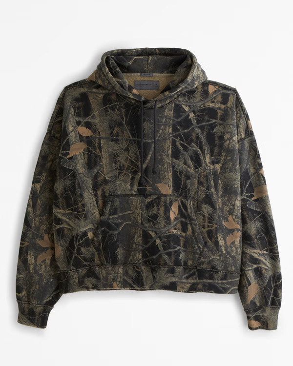 Men's Essential Cropped Popover Hoodie | Men's Tops | Abercrombie.com | Abercrombie & Fitch (US)