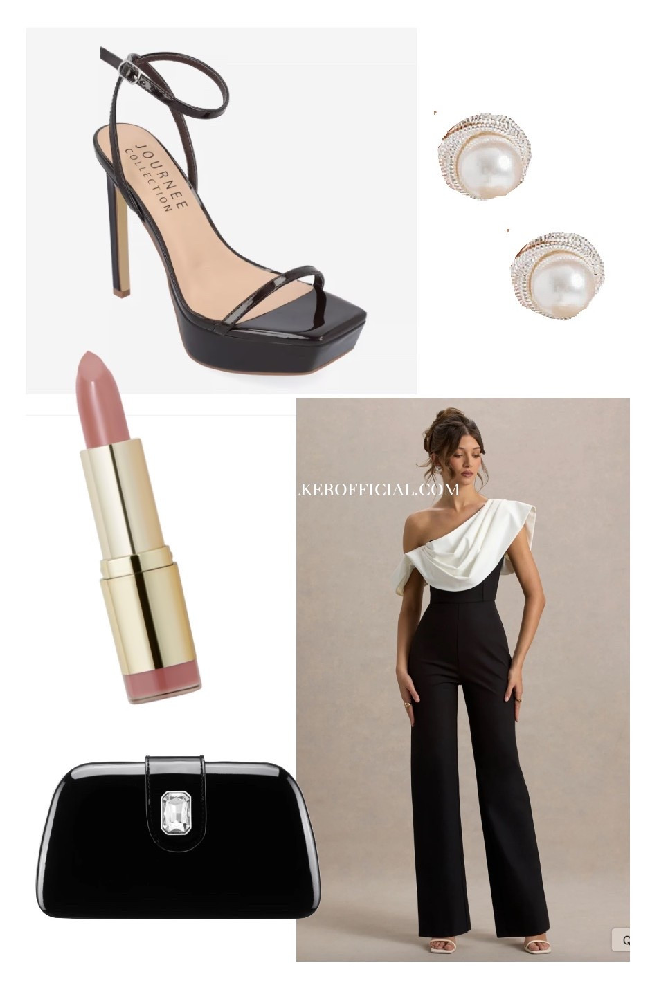 A beautiful draped jumpsuit style  