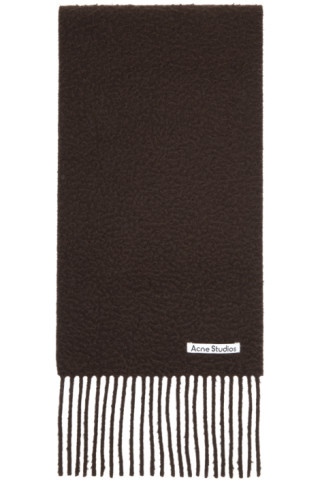 Brown Fringe Scarf | SSENSE
