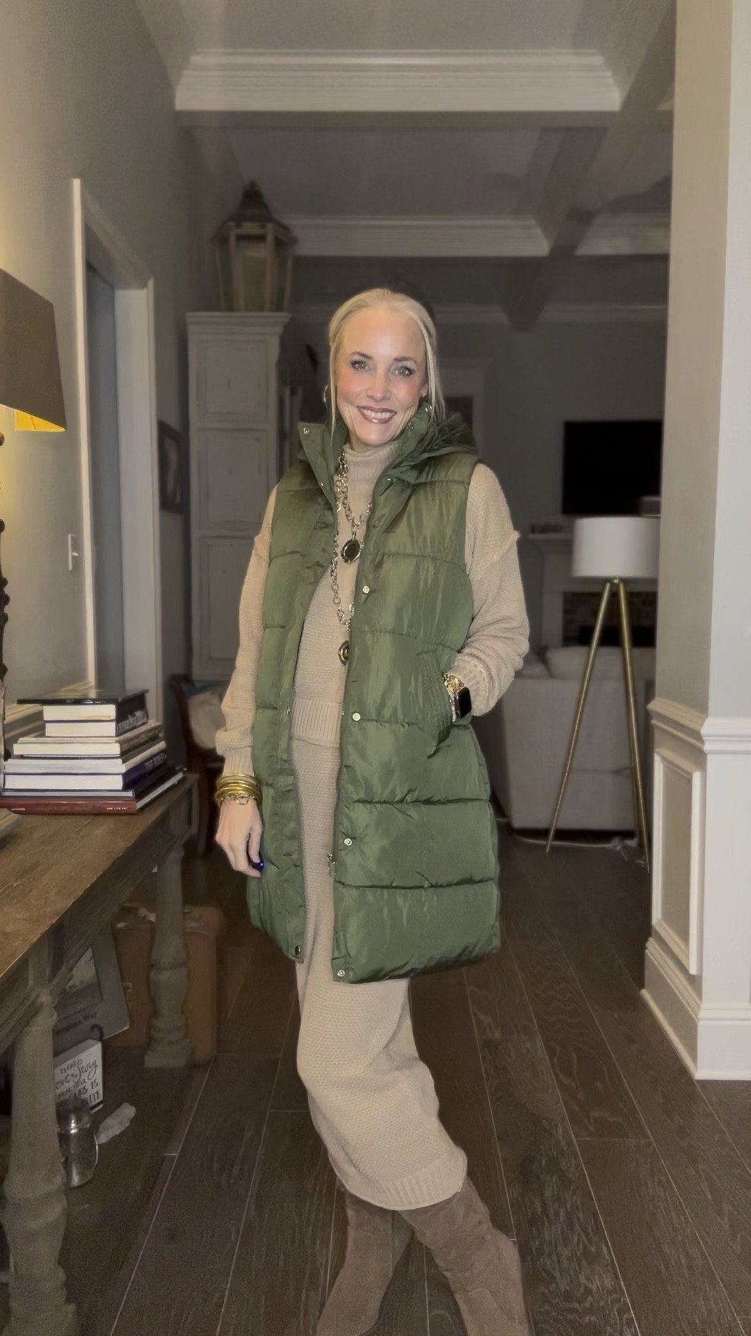 This long-line puffer vest from Amazon is amazing. It has a removable hood and is super warm. I love that I can wear it with loungewear, jeans, and even to work! I’m in a medium. 

#LTKmidsize #LTKover40 #LTKGiftGuide