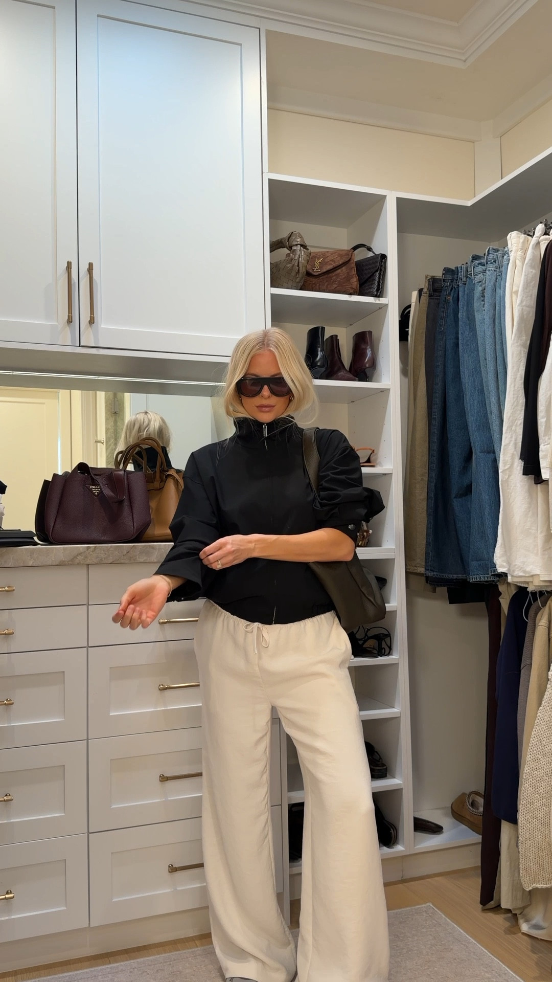 Wearing a medium in jacket, small reg in pants (light birch), shoes run tts! #kathleenpost

Spring transition outfit, errands outfit, school drop off, school pick up, airport outfit, travel outfit, bump friendly, maternity, viral Aritzia pant, lodge pants



#LTKSeasonal #LTKootd #LTKBump