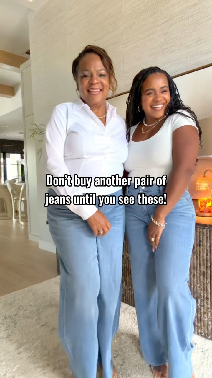 Don’t buy another pair of jeans until you see these! The @American Eagle Outfitters High-Waisted Stovepipe jean + Baggy Wide-leg jean are the way to go. 🤍

#LTKgrwm #LTKootd