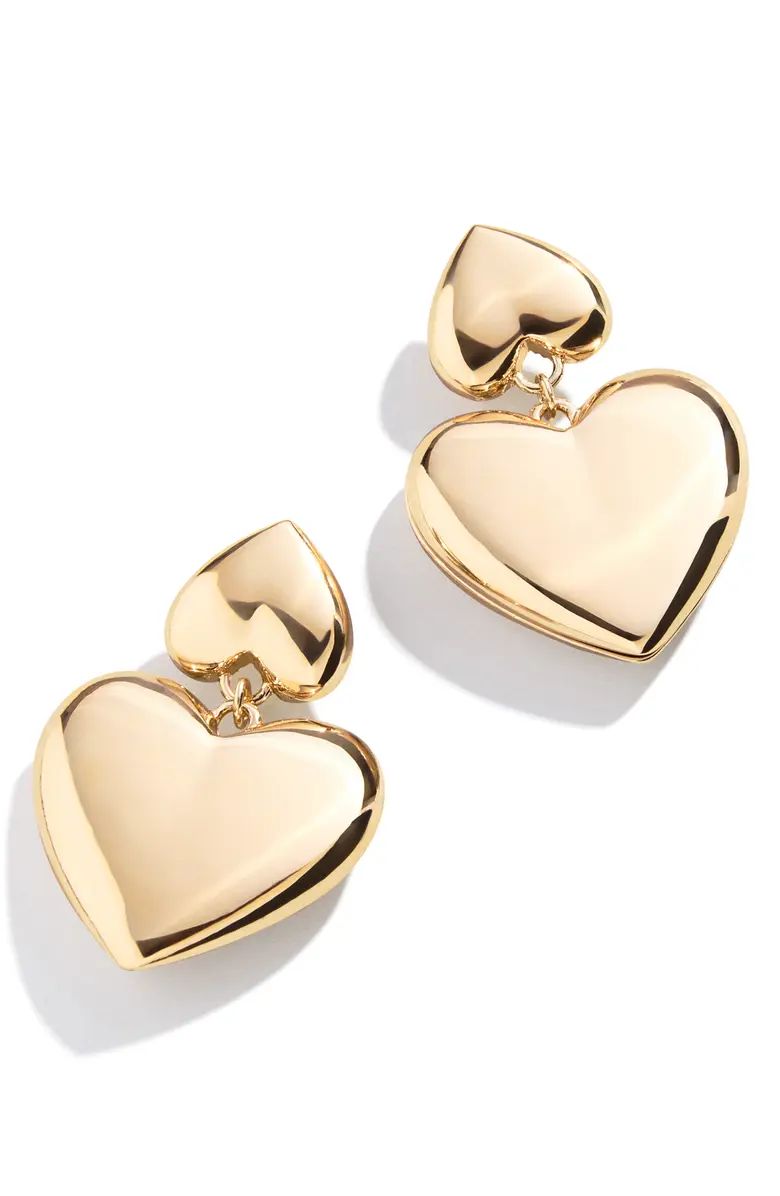 BaubleBar Cora Double Heart Drop Earrings | Nordstrom | Nordstrom