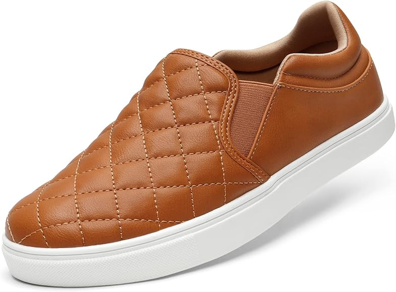 STQ Slip On Shoes for Women Fashion Sneakers Elees Quilted 2.0 Comfort Casual Fall Loafers | Amazon (US)