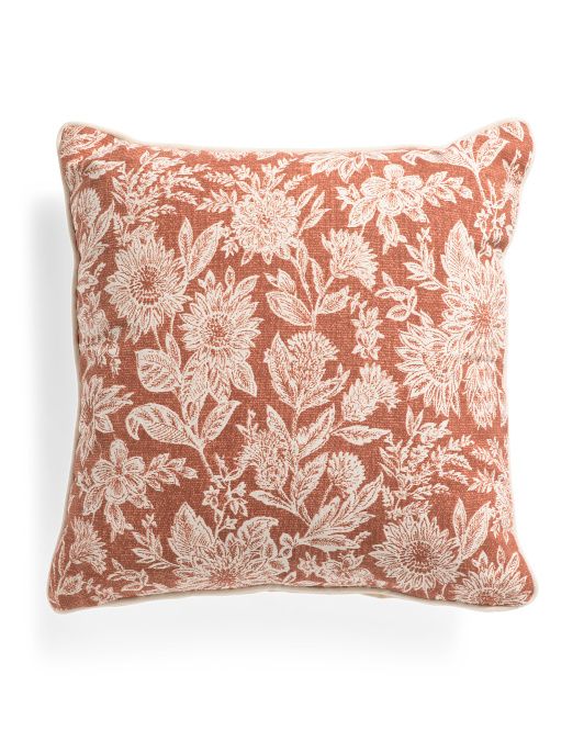 20x20 Sienna Sunflowers Pillow | TJ Maxx