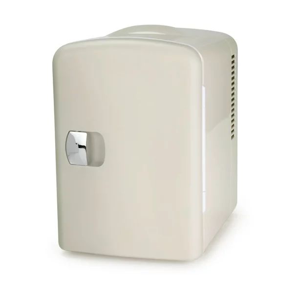 Personal Chiller 6 Can Mini Fridge Beverage and Skincare Refrigerator, Cream | Walmart (US)
