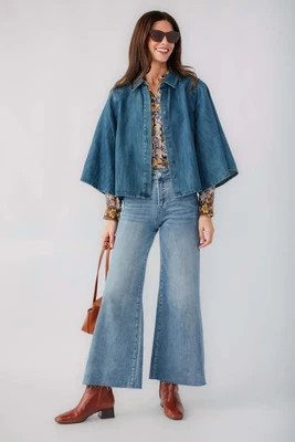 Risen Frannie Palazzo Raw Hem | Social Threads