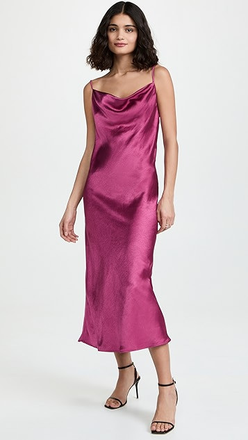 Satin Midi Dress | Shopbop