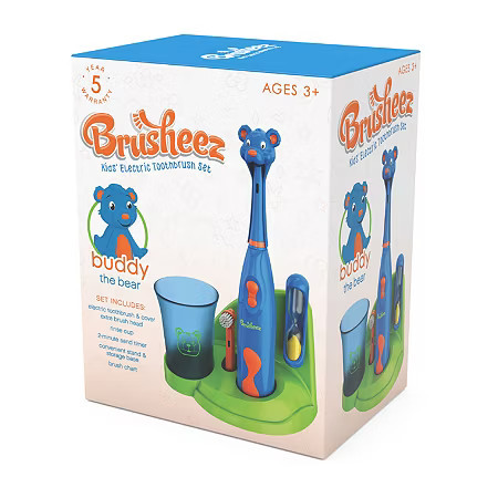 Brusheez Children's Electronic Toothbrush Set - Buddy the Bear, One Size, Blue | JCPenney