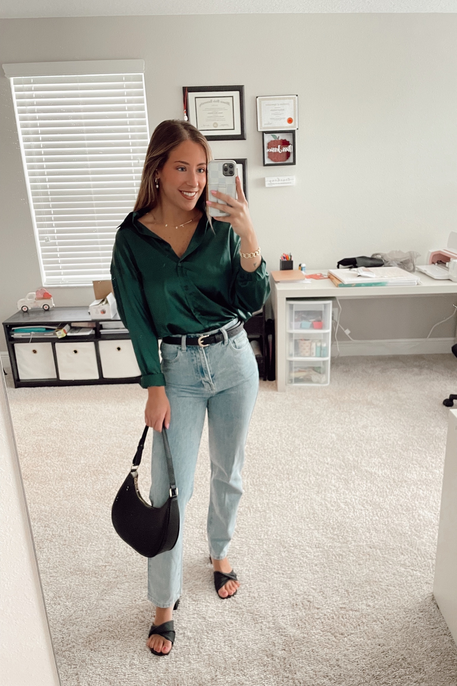 Holiday outfit 🎄 

Christmas outfit. Satin shirt. Casual Christmas. Holiday wear. Holiday outfit  

#LTKSeasonal #LTKHoliday