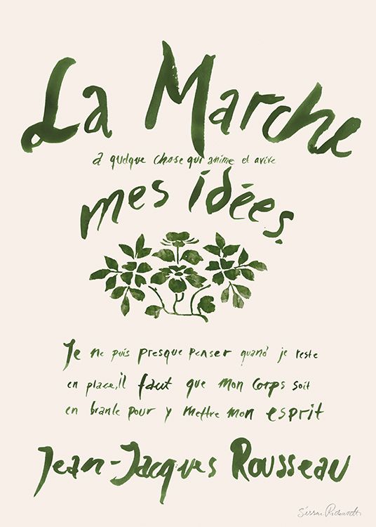 Sissan Richardt - La Marche Poster | Desenio