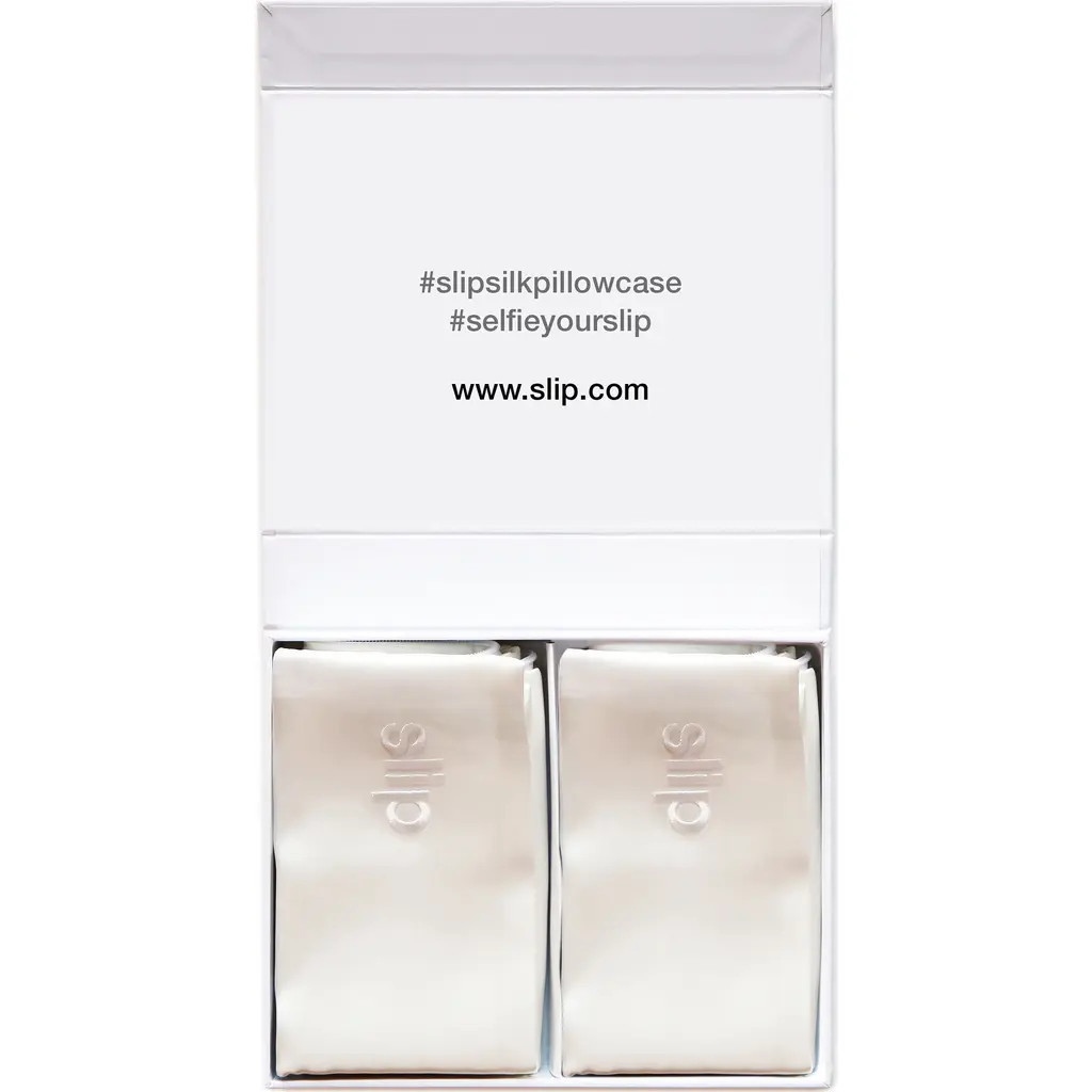 slip Pure Silk White King Pillowcase Set $220 Value at Nordstrom | Nordstrom