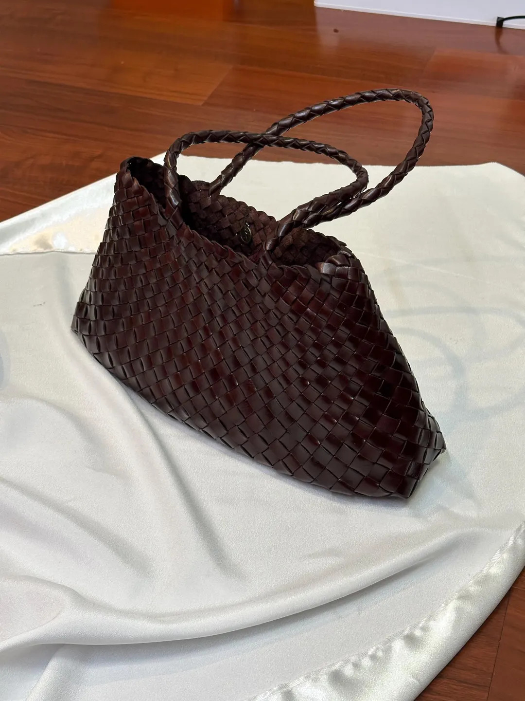 Retro Woven Top Grain Leather Tote Bag – Handmade Large Shoulder Bag, Brown Italian Style Handb... | Etsy (US)