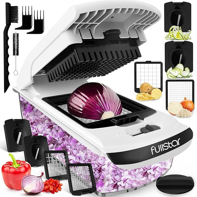 Fullstar The Original Pro Chopper - Vegetable Chopper and Spiralizer, Food Chopper with Container... | Amazon (US)