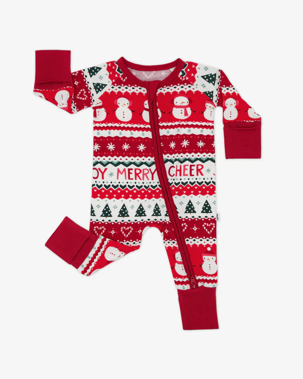 Festive Fair Isle Two-Piece Pajama Set | Little Sleepies