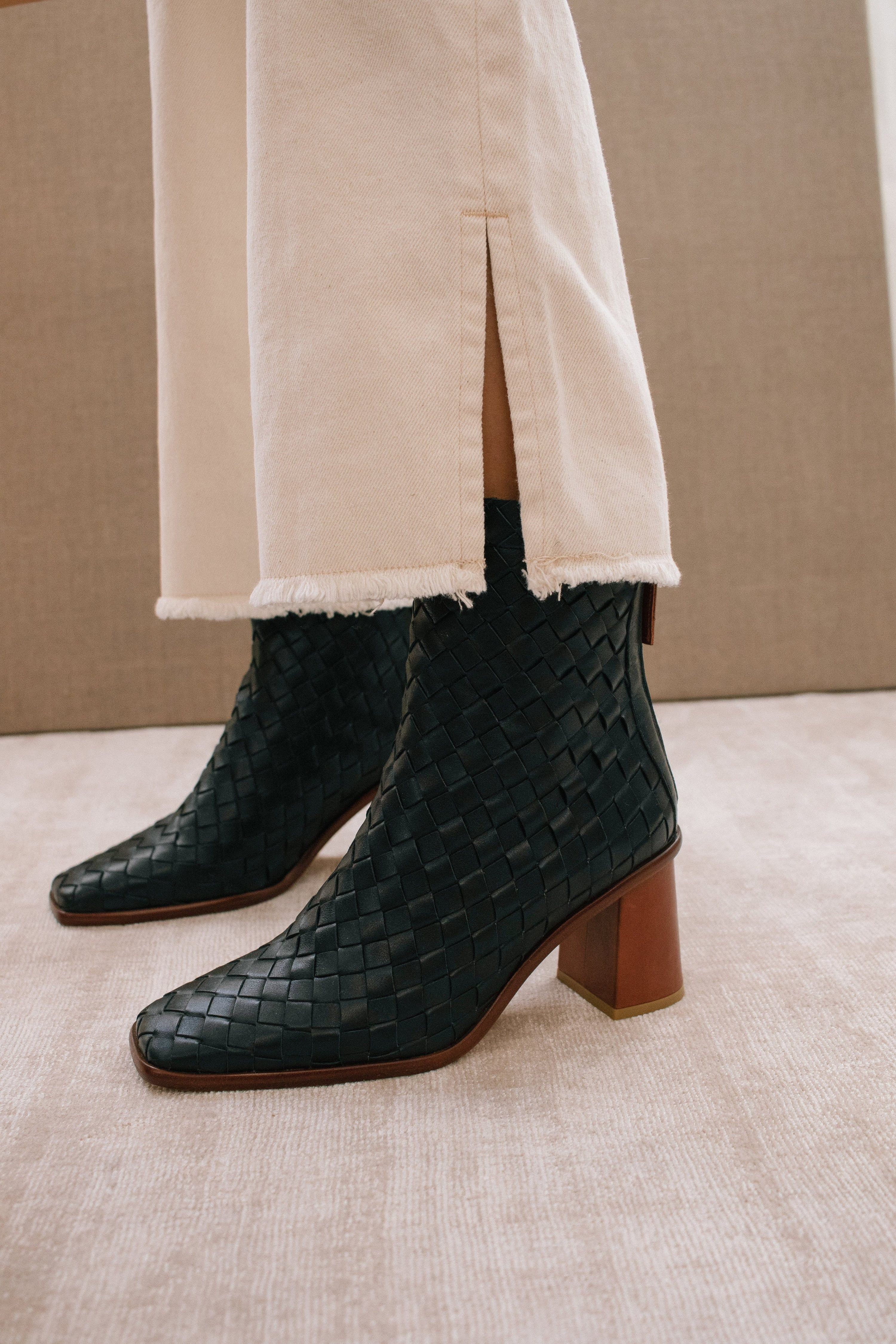 West Black Braided Leather - EU 42 - Also in: EU 36, EU 37, EU 38 | Verishop