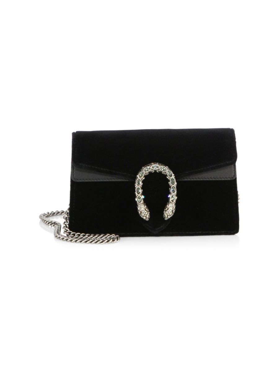 gucci dionysus velvet mini chain shoulder bag | Saks Fifth Avenue