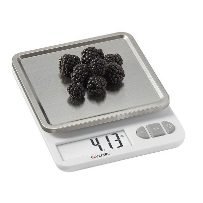 Taylor Digital Kitchen 11lb Food Scale with Removable Tray Stainless Steel Platform | Target
