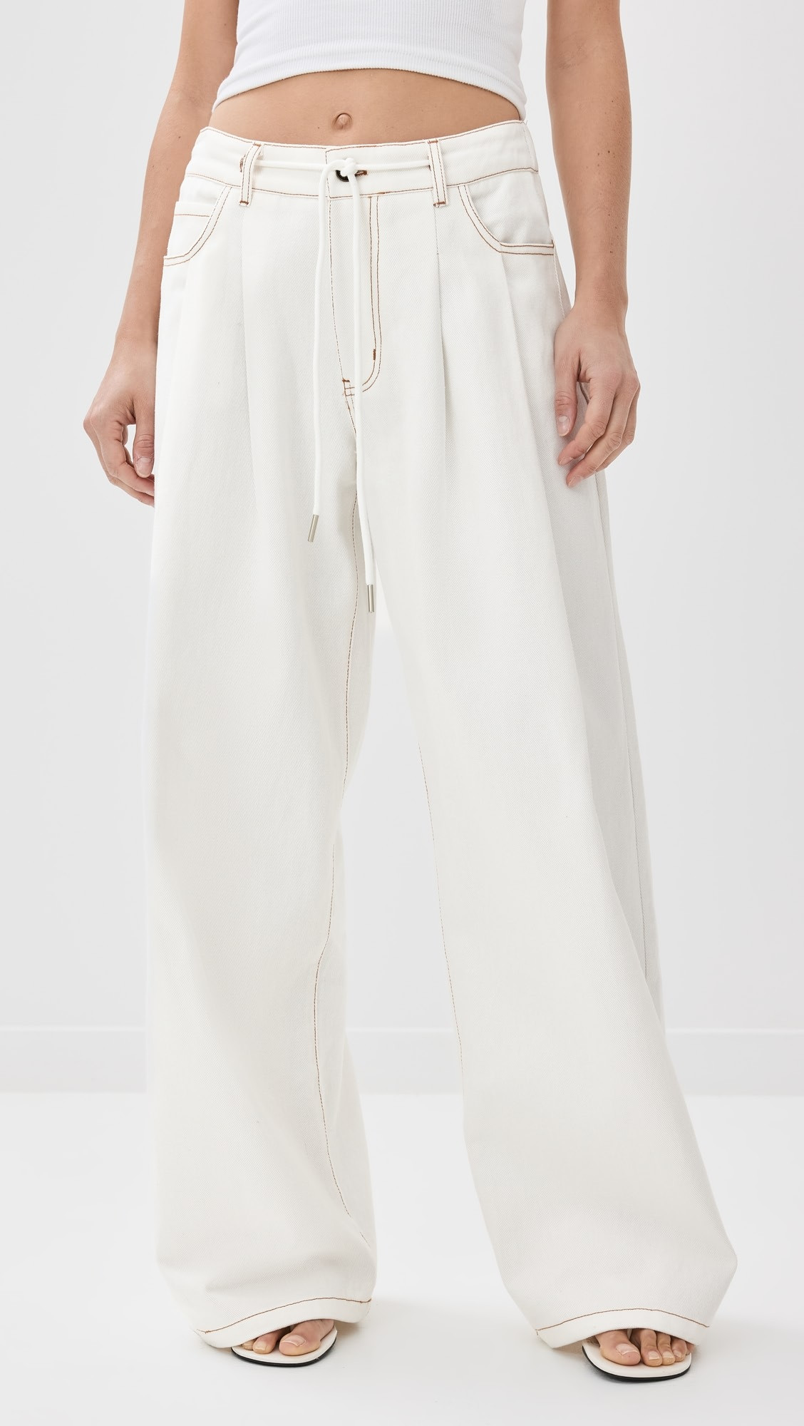 Slouched Tie Up Jeans | Shopbop