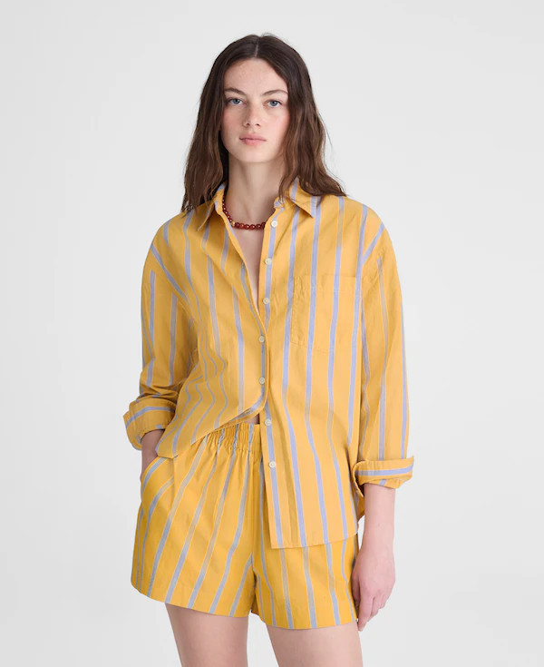 Pull-On Shorts in Washed Poplin | Madewell