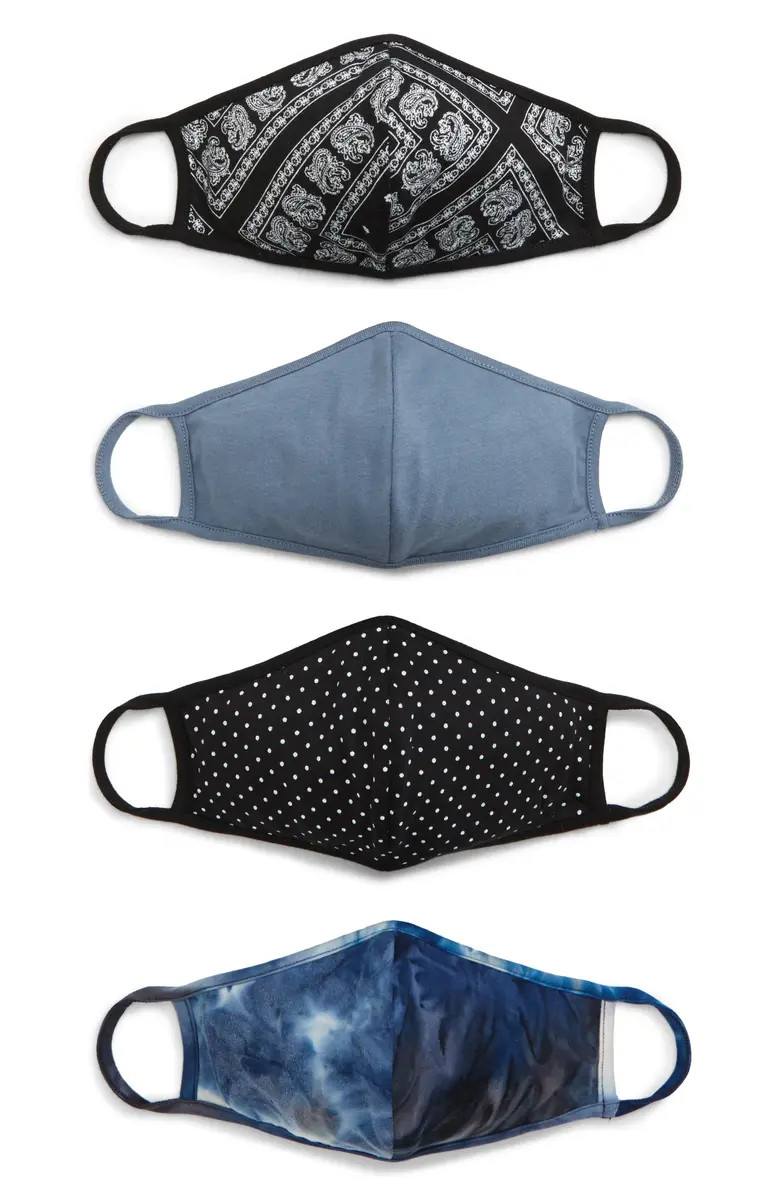 Assorted 4-Pack Kids' Face Masks | Nordstrom