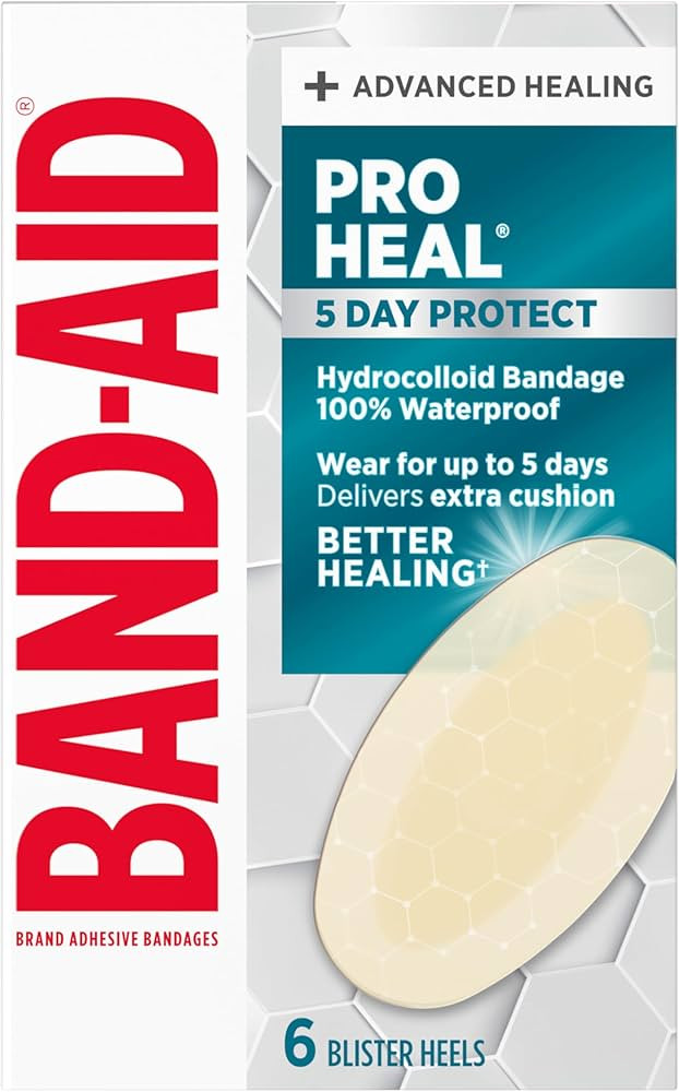 BAND-AID Brand Pro Heal 5 Day Protect, Hydrocolloid 100% Waterproof First Aid Blister Bandages fo... | Amazon (US)