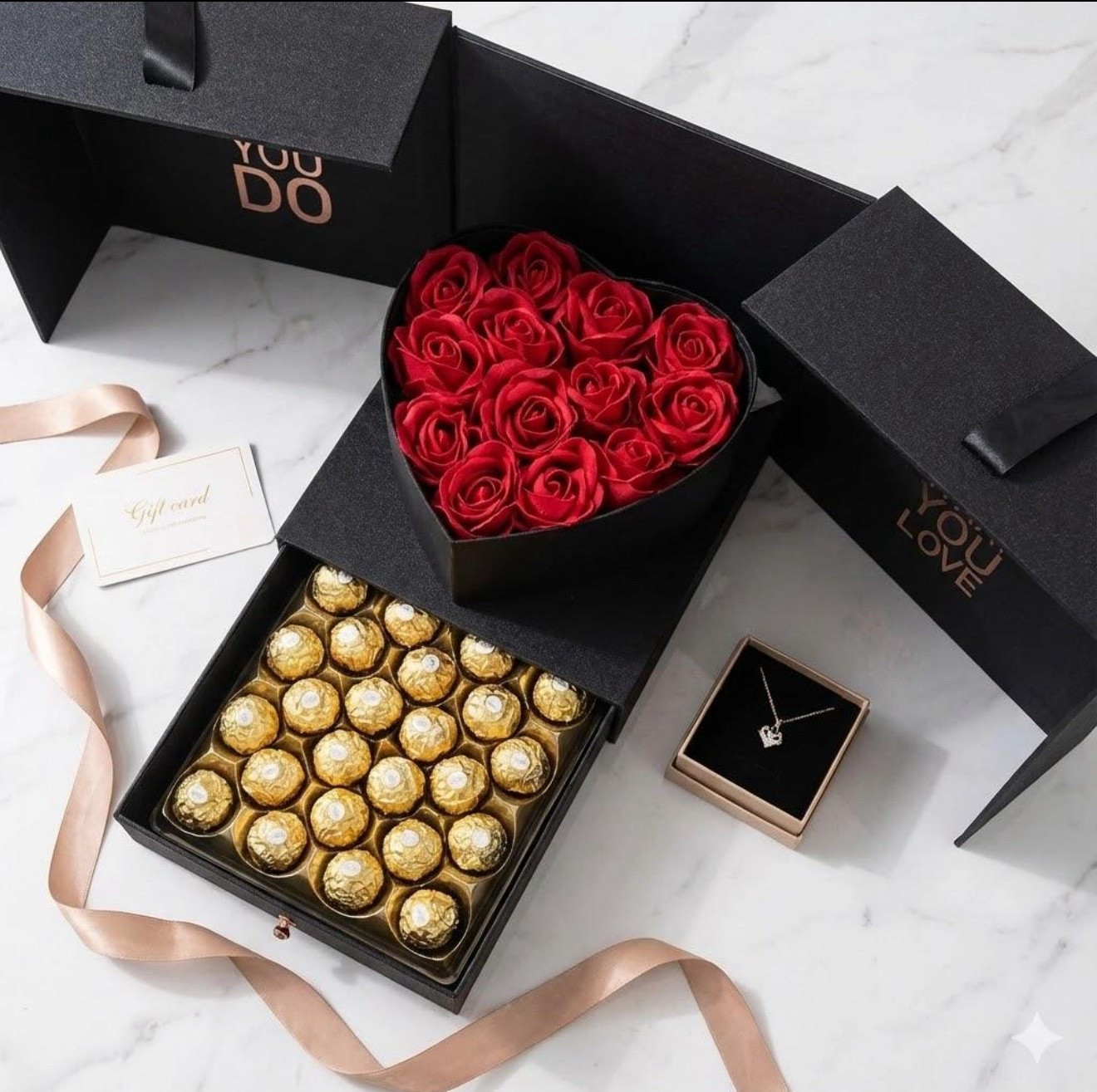 
A classic Valentine’s Day add on that combines beauty and indulgence in one gift. This heart flower box features timeless roses paired with a hidden drawer of chocolates, making it both romantic and thoughtful. A perfect way to elevate a Valentine’s gift with something that feels special, sweet, and memorable.

#LTKValentine