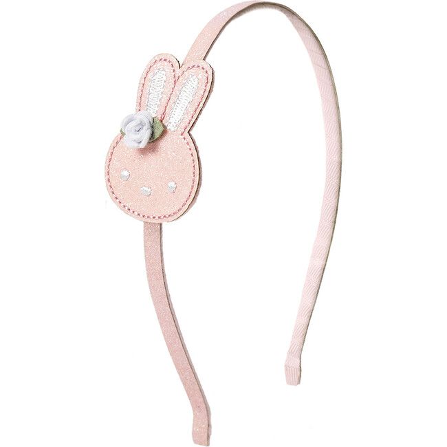 Boho Bunny Hard Headband, Pink | Maisonette