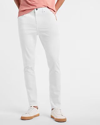 Skinny White Temp Control Hyper Stretch Jeans | Express