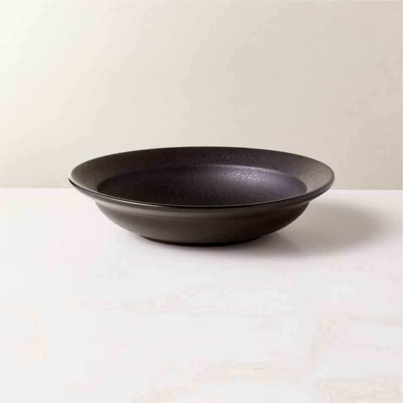 Sculpt Modern Black Pasta Bowl + Reviews | CB2 | CB2