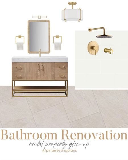 Bathroom renovation at a short term rental property.  

#LTKhome #LTKsalealert #LTKstyletip