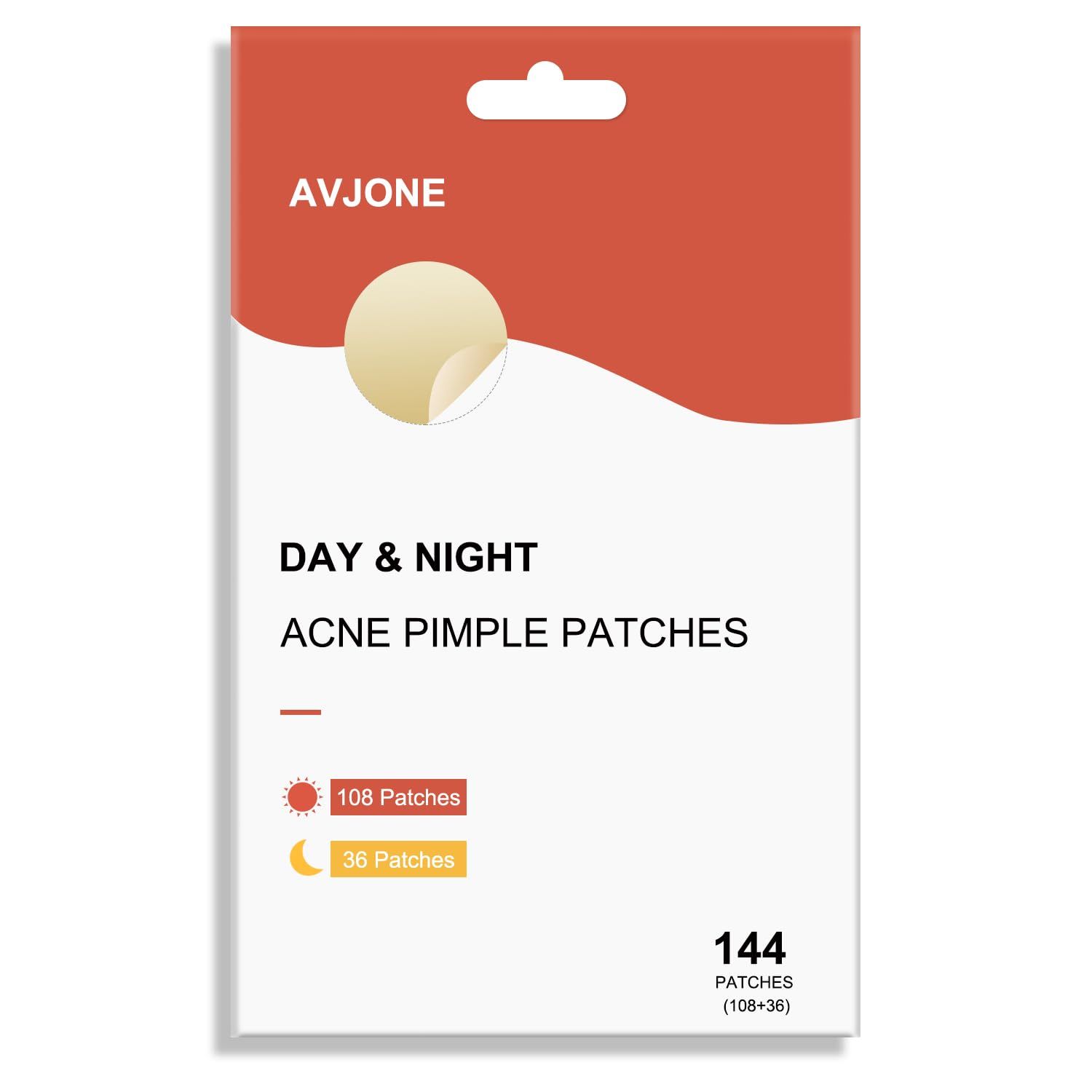 AVJONE Day and Night Hydrocolloid Acne Pimple Patch for Covering Zits and Blemishes, Spot Sticker... | Amazon (US)